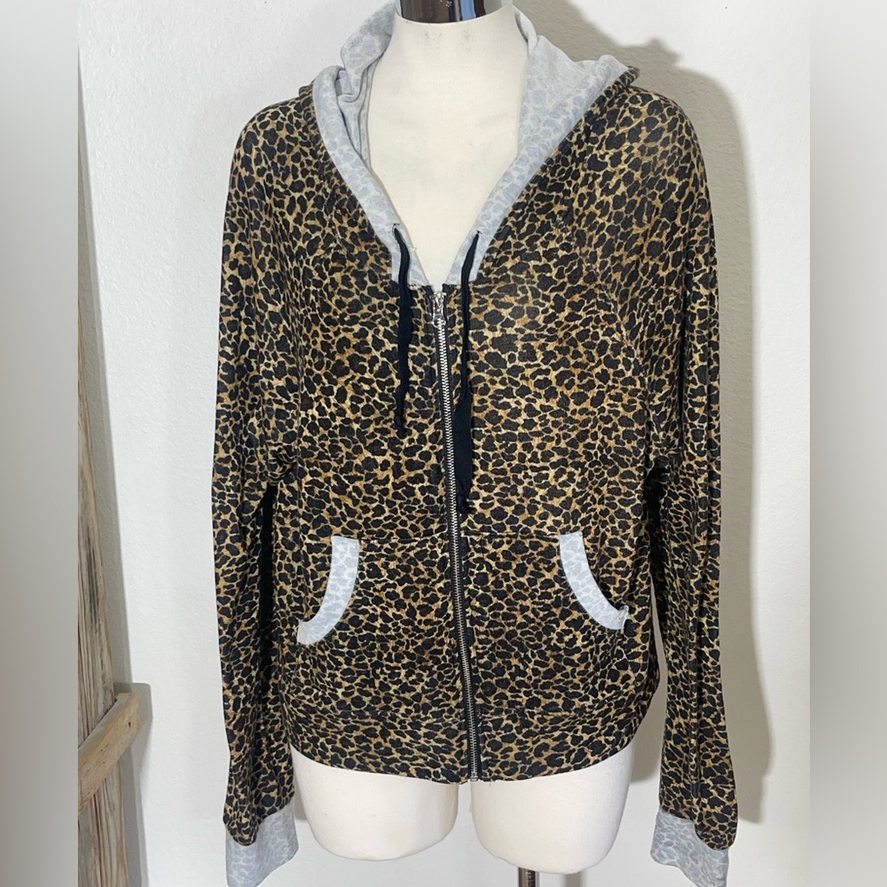 Y2k cheers print band crush zip up hoodie contrasting trim stretchy drawstring